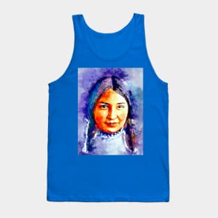 Watercolor Indian Woman Tank Top